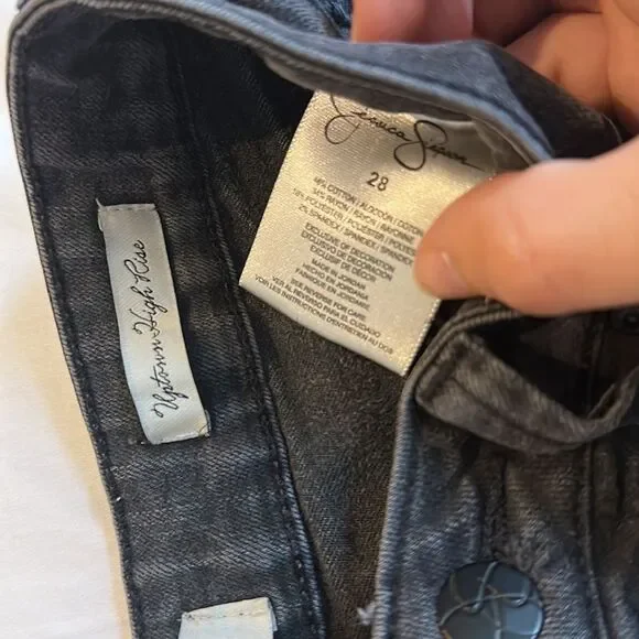 Jessica Simpson Dark Gray Denim Uptown Hi-rise Jeans - Picture 3 of 4